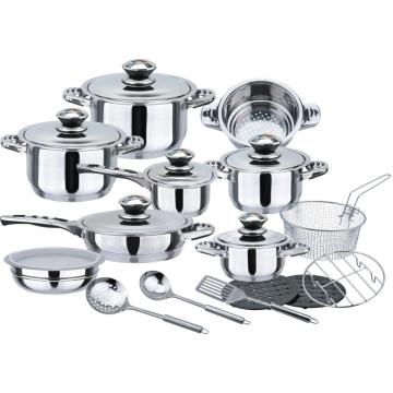 Durable 21pcs stainless steel cookware set