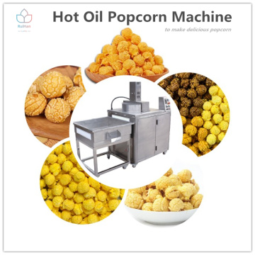 Hot oil popcorn machine for commercial use