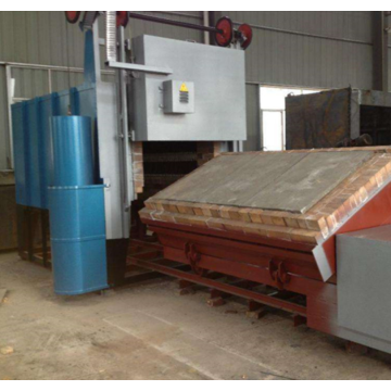 Aluminum quenching car type furnace