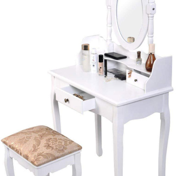 Modern white wooden dressing table wooden furniture designs