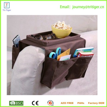 Sofa Couch Arm Rest Organizer Storage Remote Control table top bag holderas seen on tv