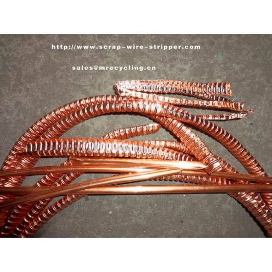 coppermine wire stripping machine