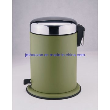 High Quality Stainless Steel Foot Pedal Trash Bin, Dustbin with Steel Bottom