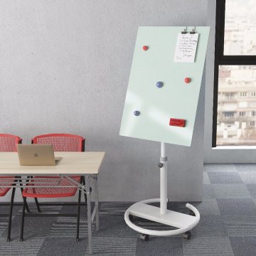 Office ​​Mobile Magnetic Glass Whiteboard