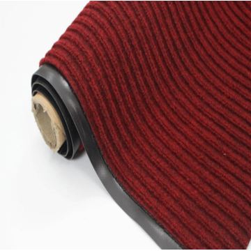 Single color polyester ribbed wedding carpet