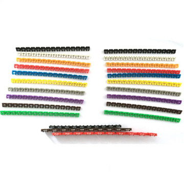POM plastic electrical wire Network Cable Markers