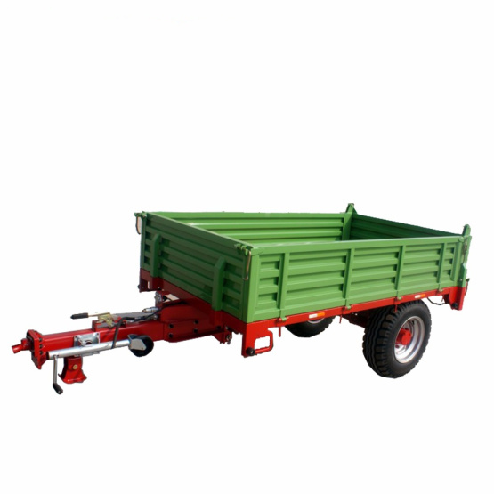 Tractor transporter hydraulic dump tipping farm trailer
