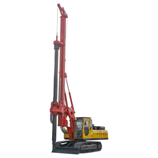 Foundation building earth boring rig machine