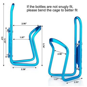 Aluminum Alloy Bicycle Water Bottle Cage Blue