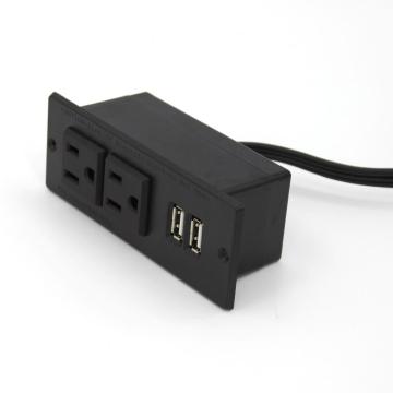 Dual Power Outlet With 2USB Ports For Furniture&Office