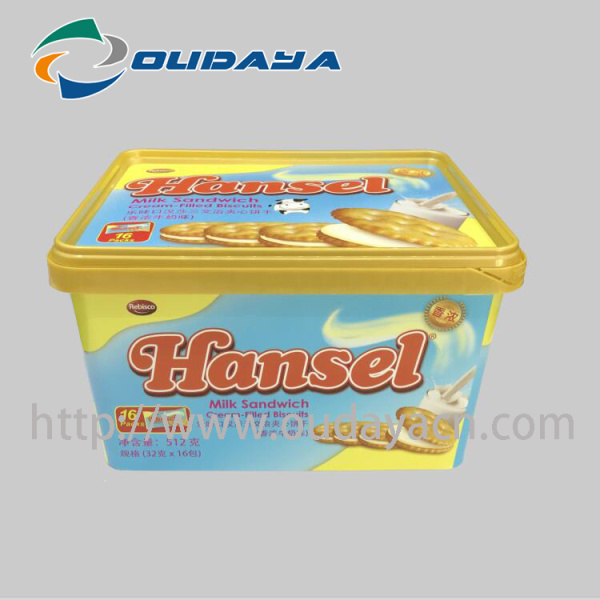 Food Grade Plastic Container with Biscuit Box