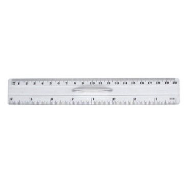 20cm Width 3.6cm Straight Custom Plastic Ruler With Handle