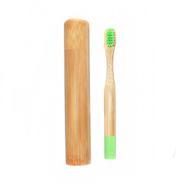 Portable Natural Bamboo Toothbrush Package Tube