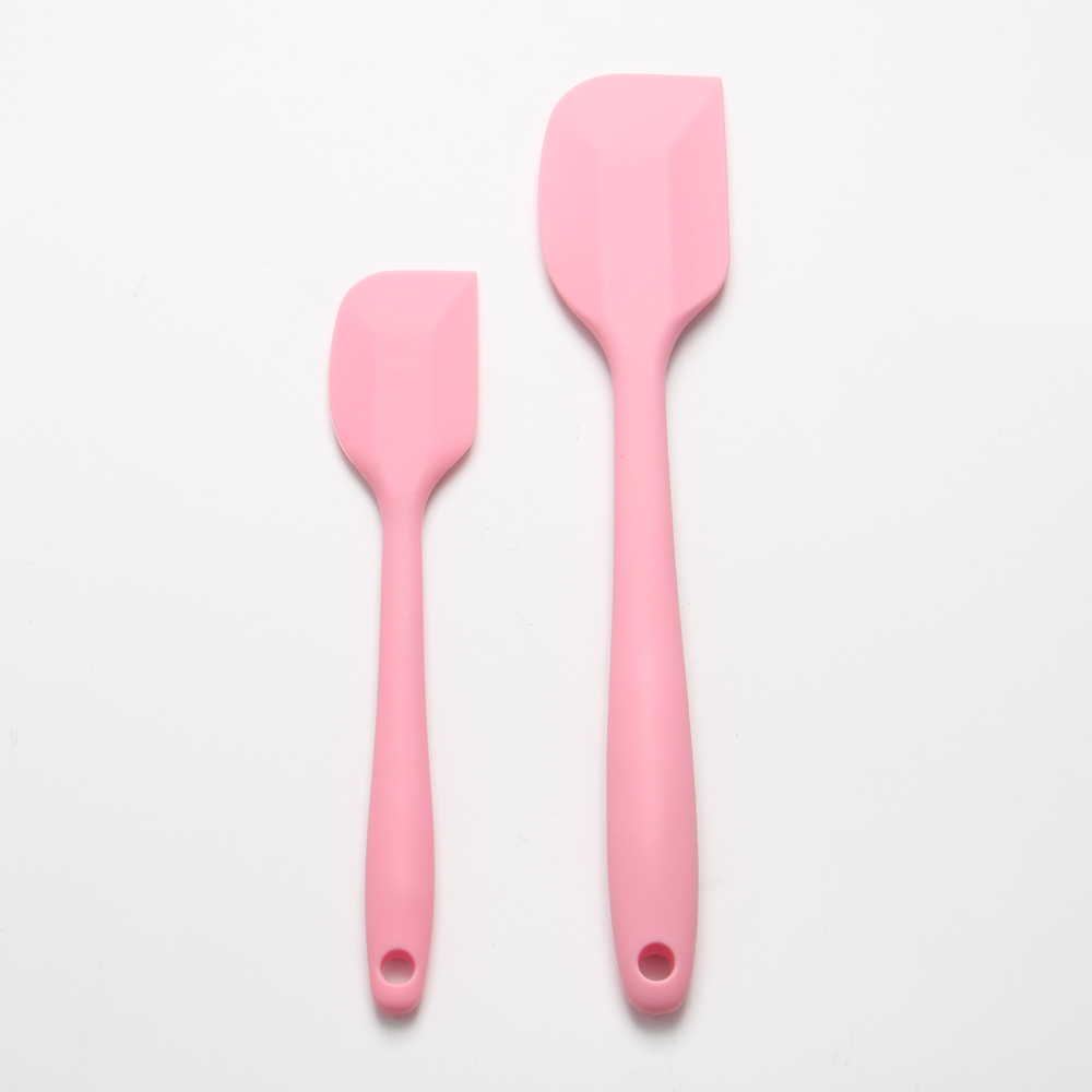 colorful food grade silicone basting brush and spatula set of 2
