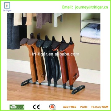 Plastic 3 Pair stackable shoe rack for boots