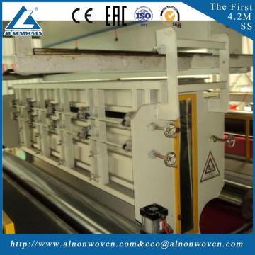 The most professional AL-2400 SS 2400mm PP Spunbond nonwoven fabric making machine with high quality
