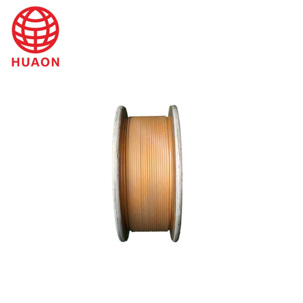 Double Glass-Fiber and Film Covered Copper Flat Wire
