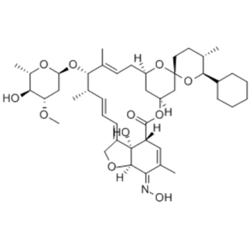 Avermectin A1a,25-cyclohexyl-4'-O-de(2,6-dideoxy-3-O-methyl-a-L-arabino-hexopyranosyl)-5-demethoxy-25-de(1-methylpropyl)-22,23-dihydro-5-(hydroxyimino)-,( 57251261,5Z)- CAS 220119-17-5