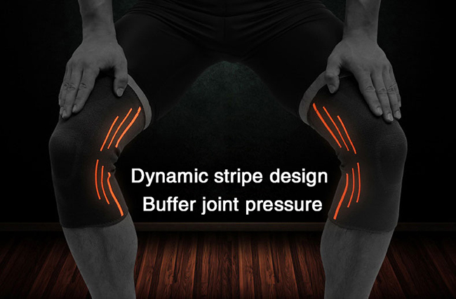 buffer joint pressure knee pad