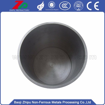 polished molybdenum crucible for sintering