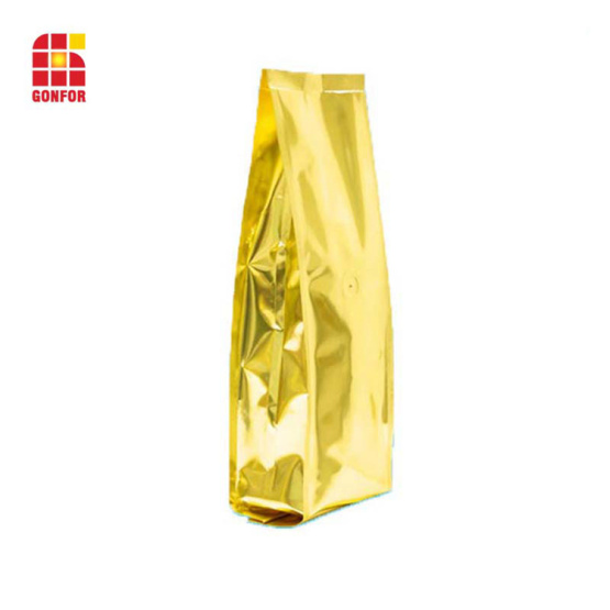 Aluminum foil coffee bag with air valve