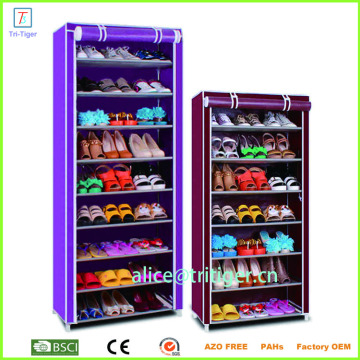 9 Tiers Portable Storage Closet Shoe Organizer Rack