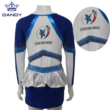 Custom Rhinestones Cheerleading Uniforms