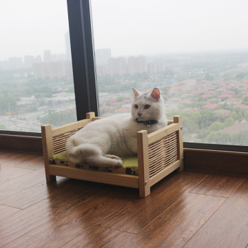 Eco Solid Wooden Waterproof Pet Bed