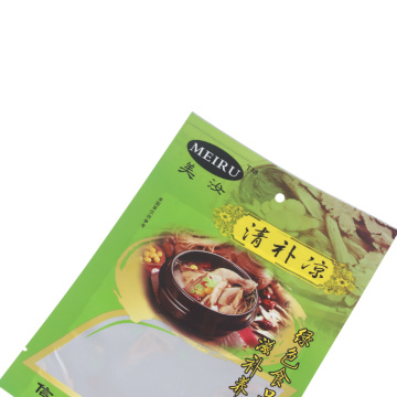 Custom Printed Flat Pouch with Window for Food