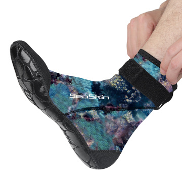 Seaskin Long Diving Socks with Velcro Closure