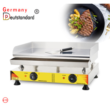 Electric chromium steel griddle with CE