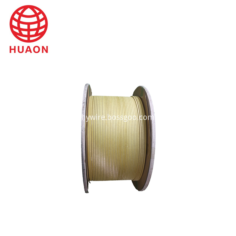 Fiberglass Covered Flat Aluminum Wire