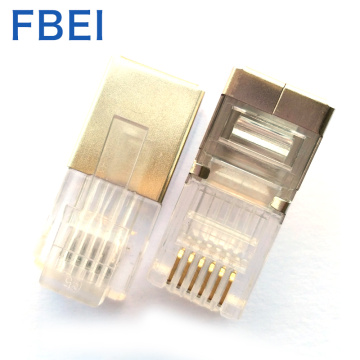 High quality Gold plating 6P6c stp connector