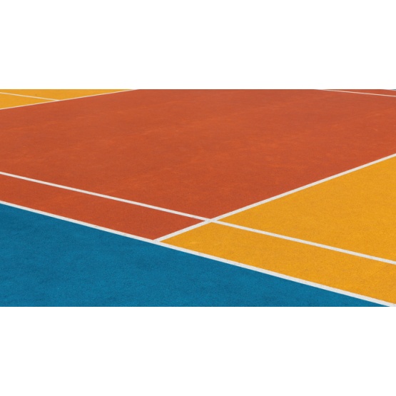 Eco-Friendly Silicon PU Elastic layer QT  Courts Sports Surface Flooring Athletic Running Track