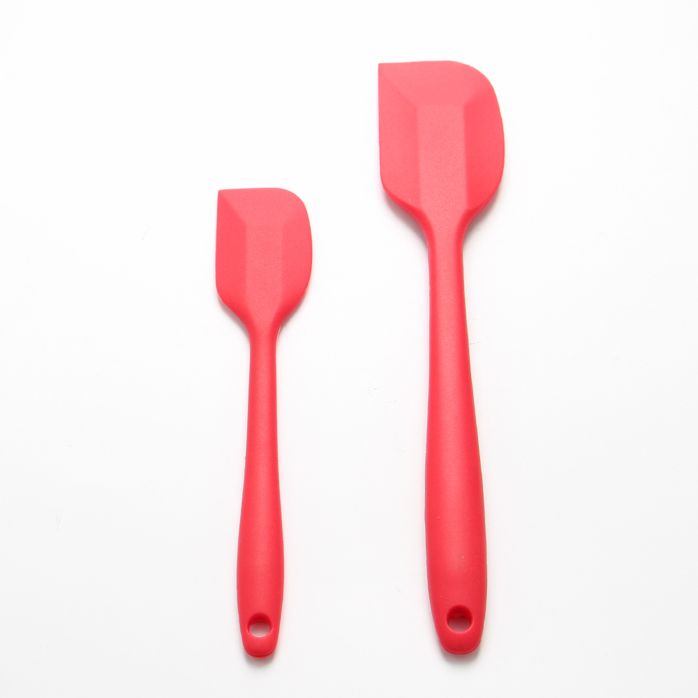 colorful food grade silicone basting brush and spatula set of 2