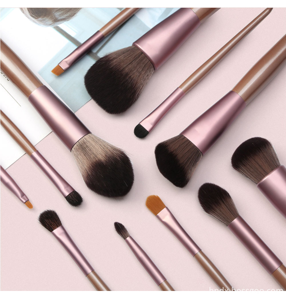 12 Pieces Grapelet Makeup Brush Set Hot9