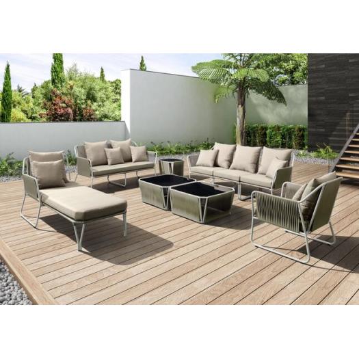 Outdoor Furniture And Wicker Sofa With Pe Rattan
