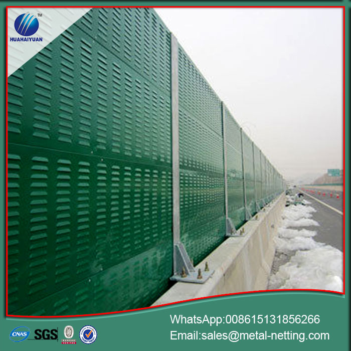 highway noise barrier metal with PC panel noise barrier