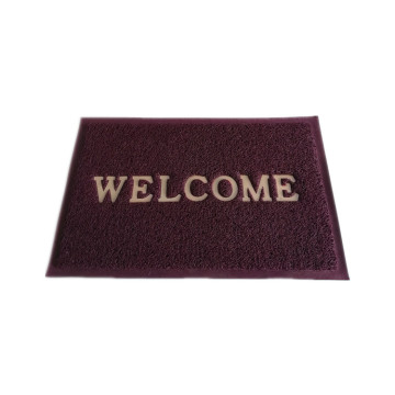 Super shaggy pvc custom welcome door mat