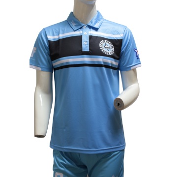 Custom Club Sublimated Cheap Blue Polo Shirts