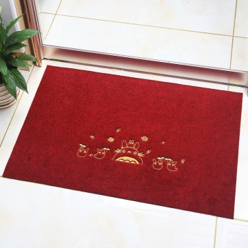 Popular embroidered bathroom door mat