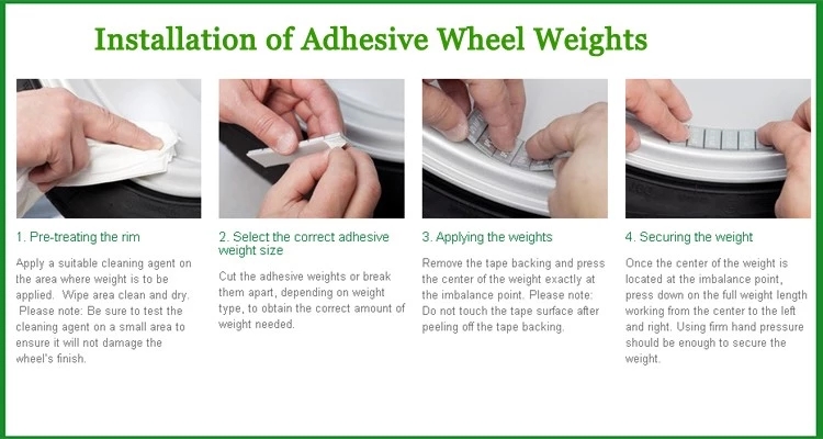 how to use adhesive weight