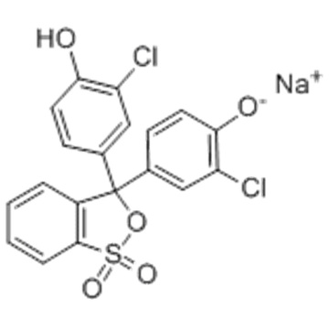 Phenol,4,4'-(3H-2,1-benzoxathiol-3-ylidene)bis[2-chloro-, sodium salt  CAS 123333-64-2