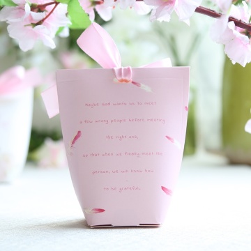 Pink chocolate candy packaging box