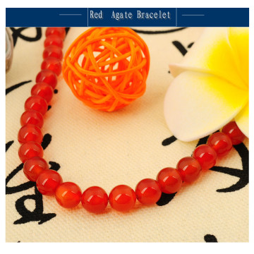 Natural Red Agate Bracelet