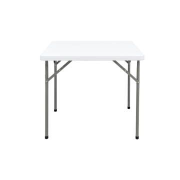 White Folding Plastic Square Outdoor Picnic Dining Table