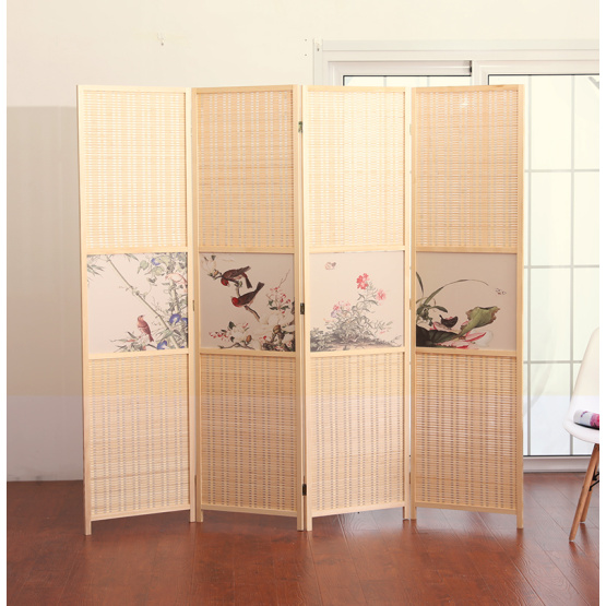 Bamboo screen in living room