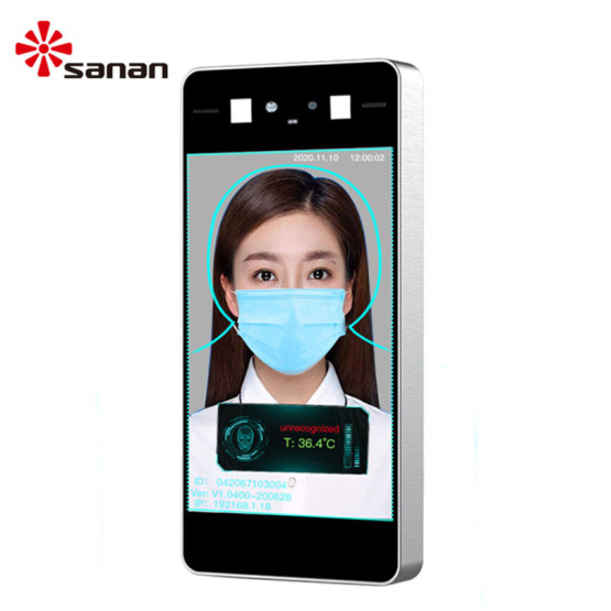 AI Biometric Face Identification Thermometer for Factory