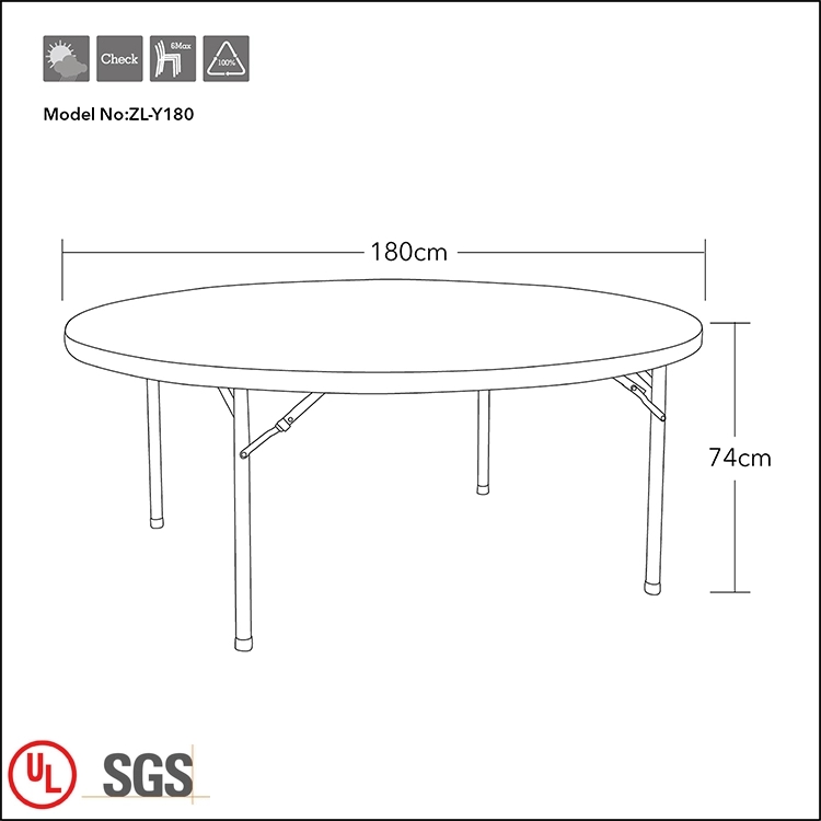 Folding Table for 8 People
