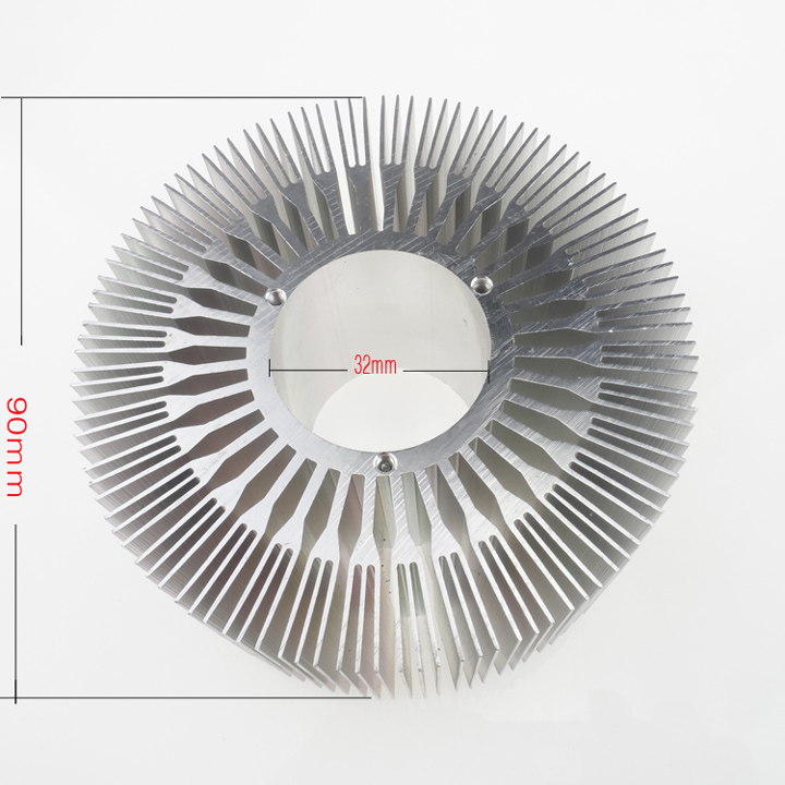 Aluminum Circular Cylindrical Round Heat Sink